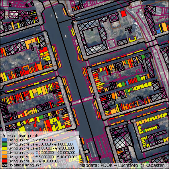 Beispiel für Immobilienwerte in Amsterdam